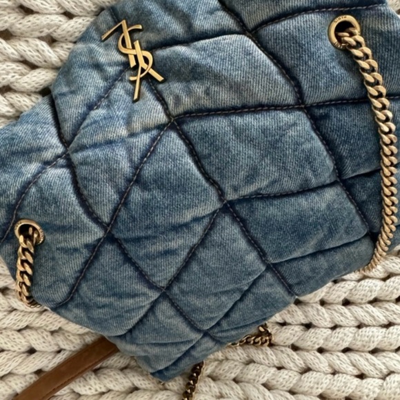 Saint Laurent Denim toy puffer bag - Picture 3 of 11